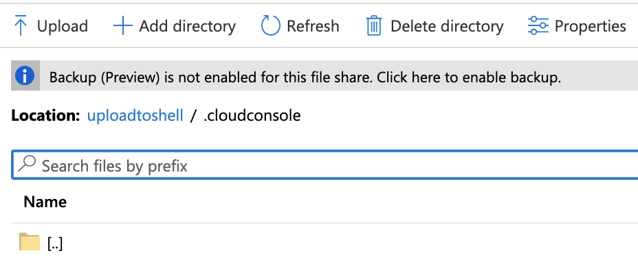 azure cloud shell upload